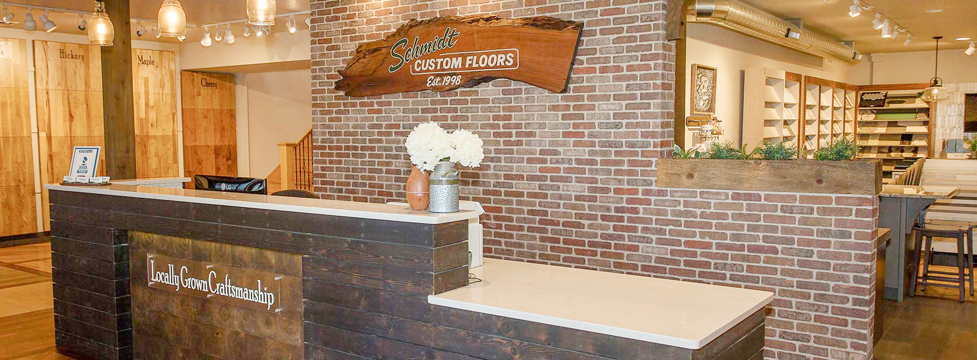 Front desk at the SCF Loveland showroom